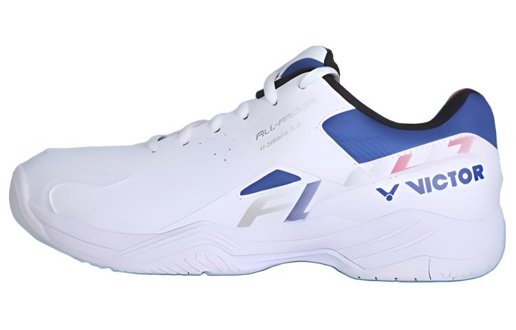 VICTOR Cushioning, Wear Resistant Low top Badminton Shoes Unisex White