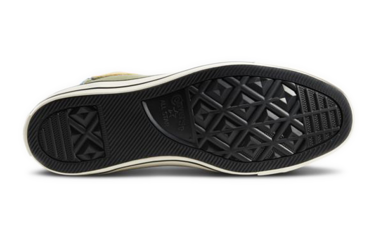 Высокие кеды Converse Chuck Taylor All Star BHM (черно-желто-сине-зеленый) — Чёрный / жёлтый / синий / зелёный — фото 6