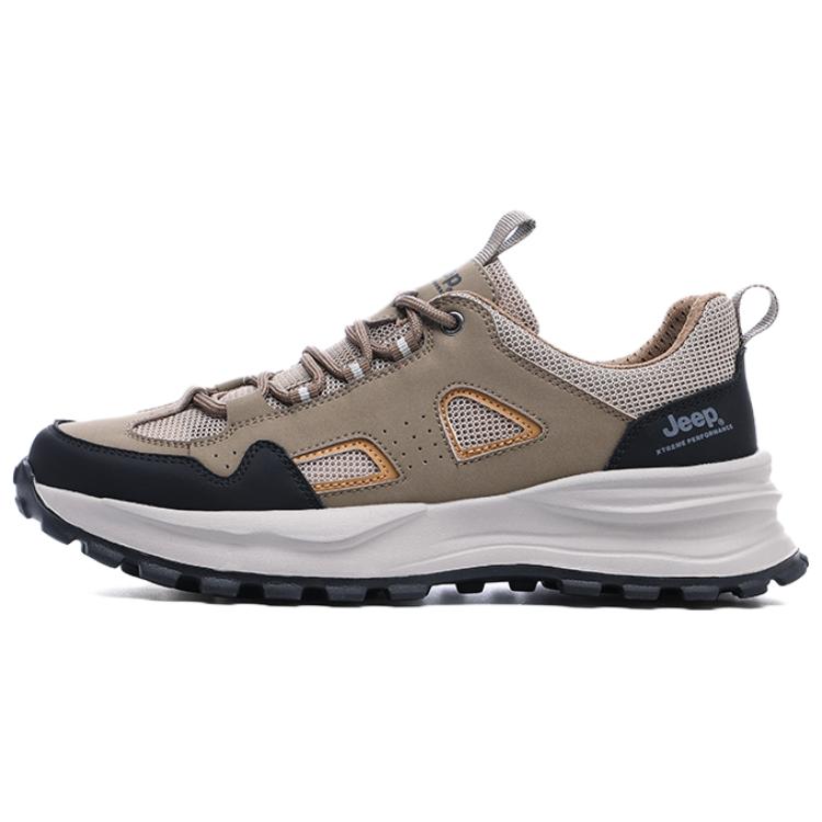 Jeep Microfiber Leather Moisture wicking Low top Hiking Shoes Men’s