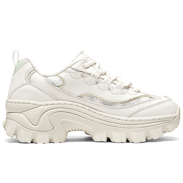 Женские кроссовки Skechers HI-RYZE (бело-зеленые) — фото 2