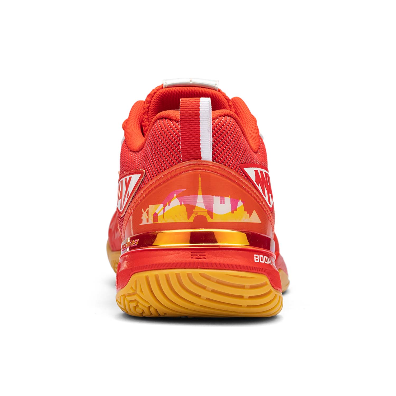 Li Ning Textile, Synthetic Leather Slip Resistant Abrasion Resistant Low top Badminton Shoes Unisex Blue Red