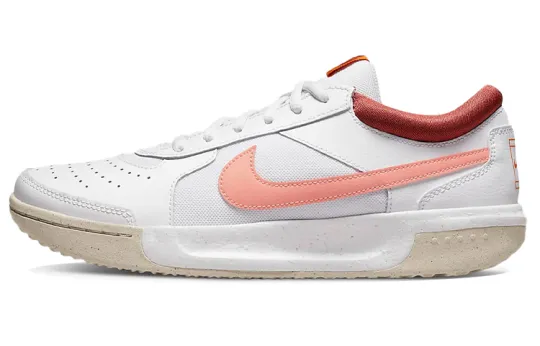 Nike Zoom Court Lite 3 Low Top Tennis Shoes White/Pink Women's