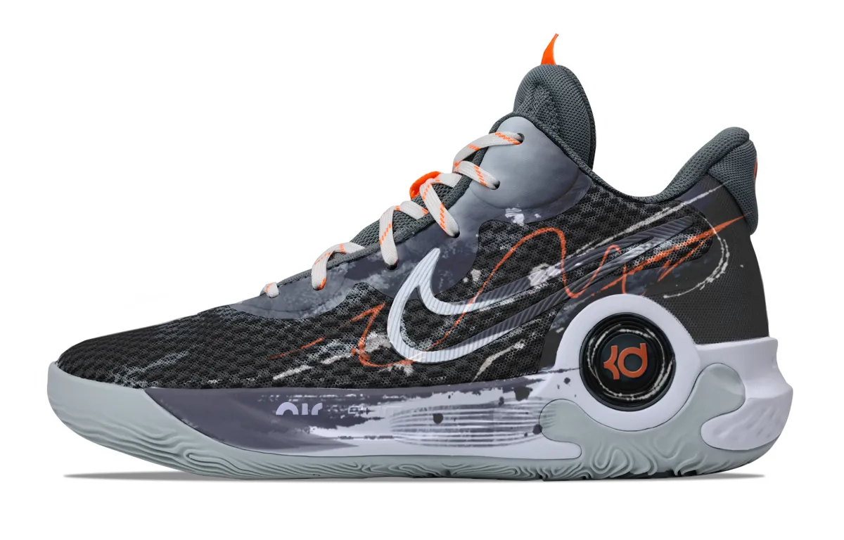 Nike KD Trey 5 IX Cushioning, Wear Resistant Mid top Basketball Shoes Unisex Black Gray