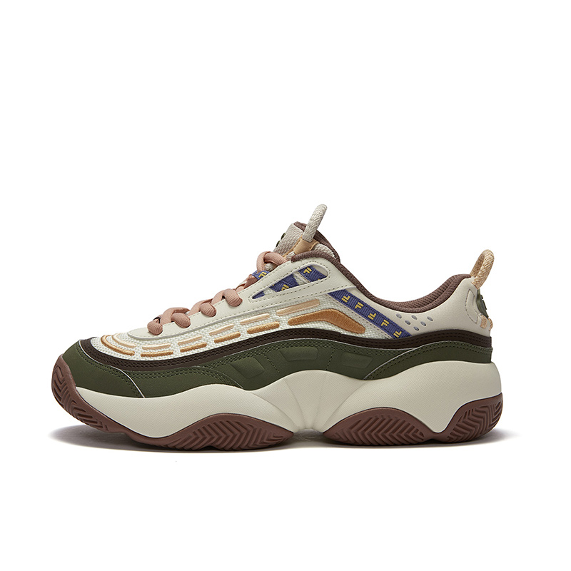 FILA FUSION Low top Vintage Basketball Shoes Men’s Green White