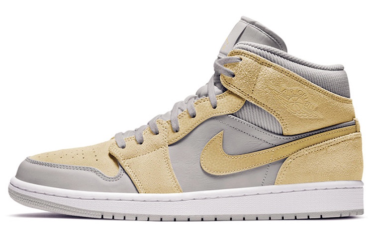 Jordan 1 Mid Mixed Textures Yellow