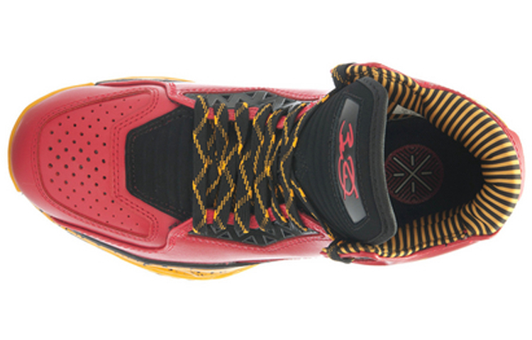Li Ning WOW 2 Cushioning Rebound And Wear resistant Mid top Basketball Shoes Men’s Red Yellow Gray