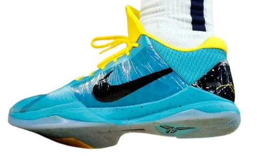 Nike Zoom Kobe 5 Protro PE sports and leisure shock-absorbing and wear-resistant low-top basketball shoes men's blue black yellow