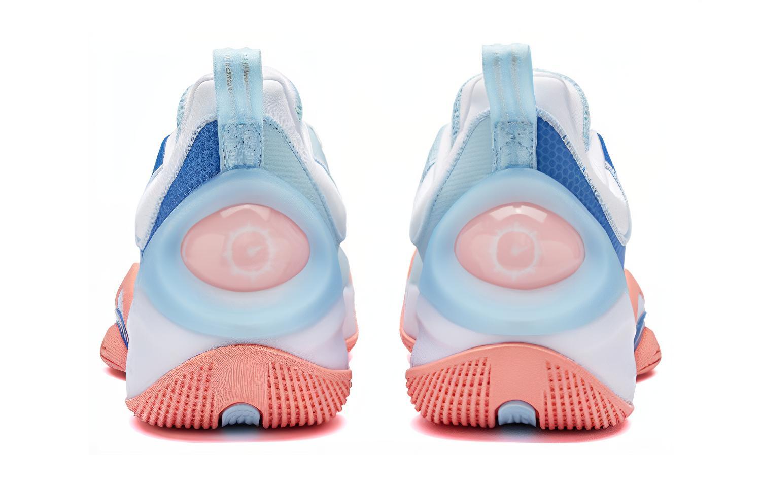 361° Cushioning Slip Resistant Abrasion Resistant Coverage Support Low top Basketball Shoes Men’s White Blue