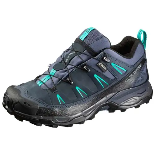 SALOMON Slip Resistant Abrasion Resistant Low top Hiking Shoes Women's Dark Blue