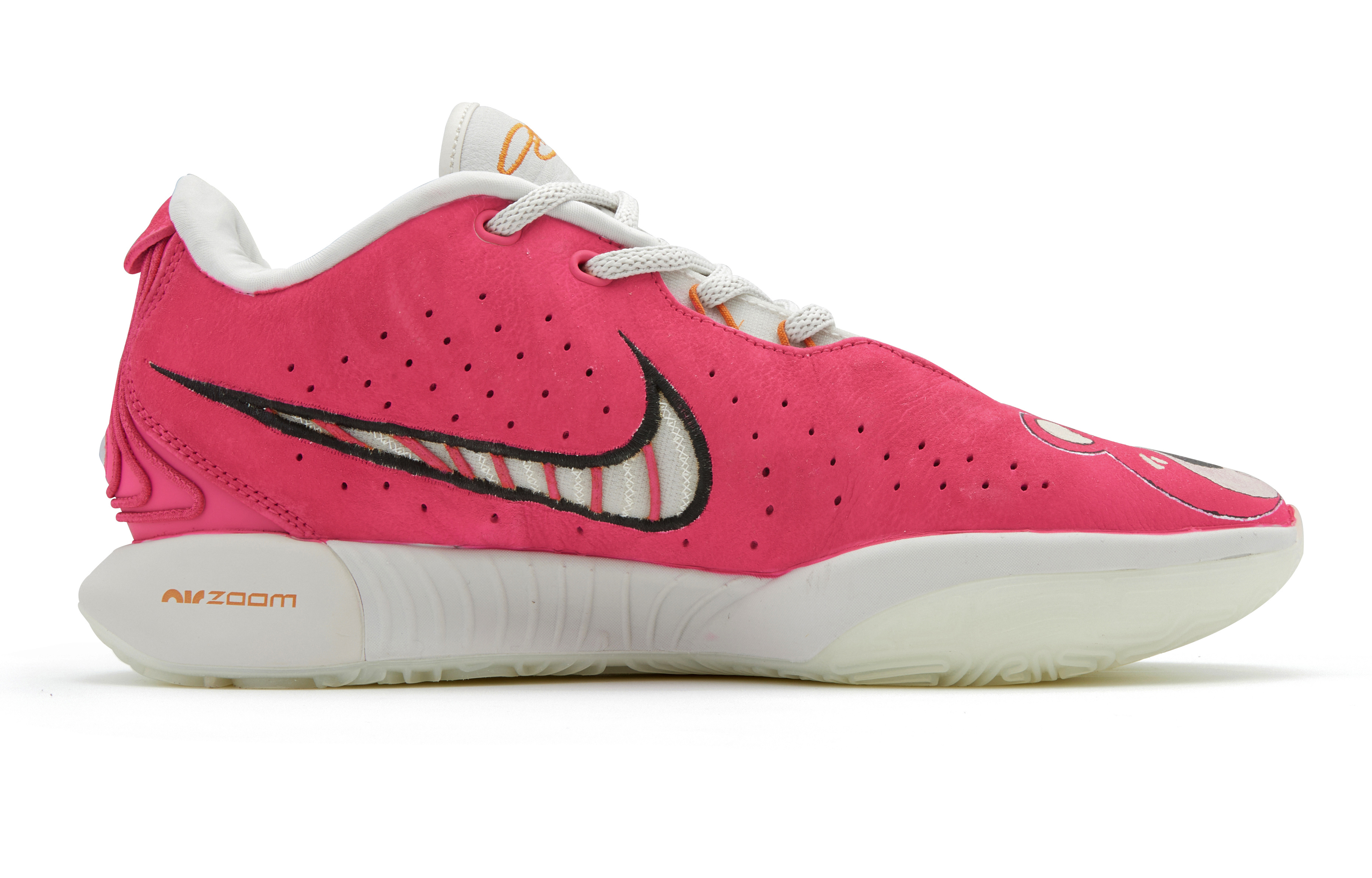 Nike Lebron 21 Leather Slip Resistant, Abrasion Resistant, Breathable Low top Basketball Shoes Unisex White Pink