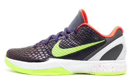 Nike Zoom Kobe 6 Supreme Chaos Kobe 6 Clown Anti-slip Lightweight Low-top Practical basketball shoes Men's Ink Gray