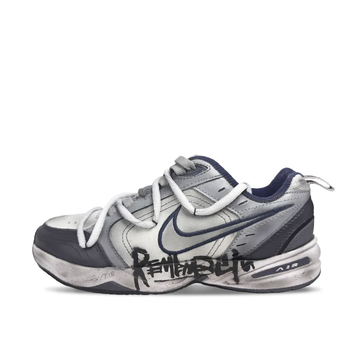Nike Air Monarch 4 Low top Chunky Sneakers Unisex Gray