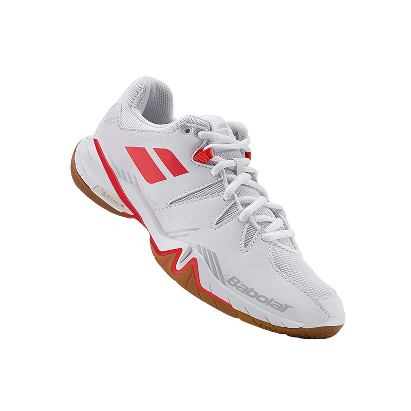 Babolat SHADOW SPIRIT Abrasion Resistant Low top Badminton Shoes Women’s White Red