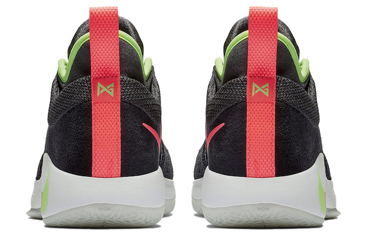 Мужские кроссовки Nike PG 2 Anthracite Hot Punch (темно-серый / зеленый / красный) — Тёмно-серый / зелёный / красный — фото 5