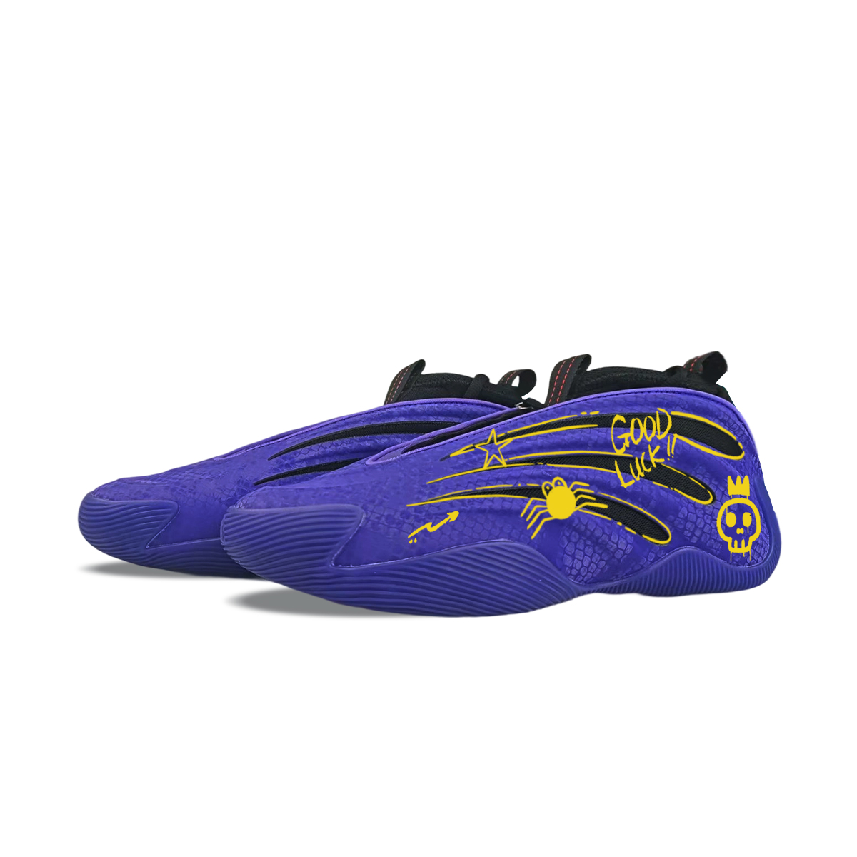 Adidas Harden Vol.9 Abrasion Resistant Abrasion Resistant Mid top Basketball Shoes Men’s Purple Black