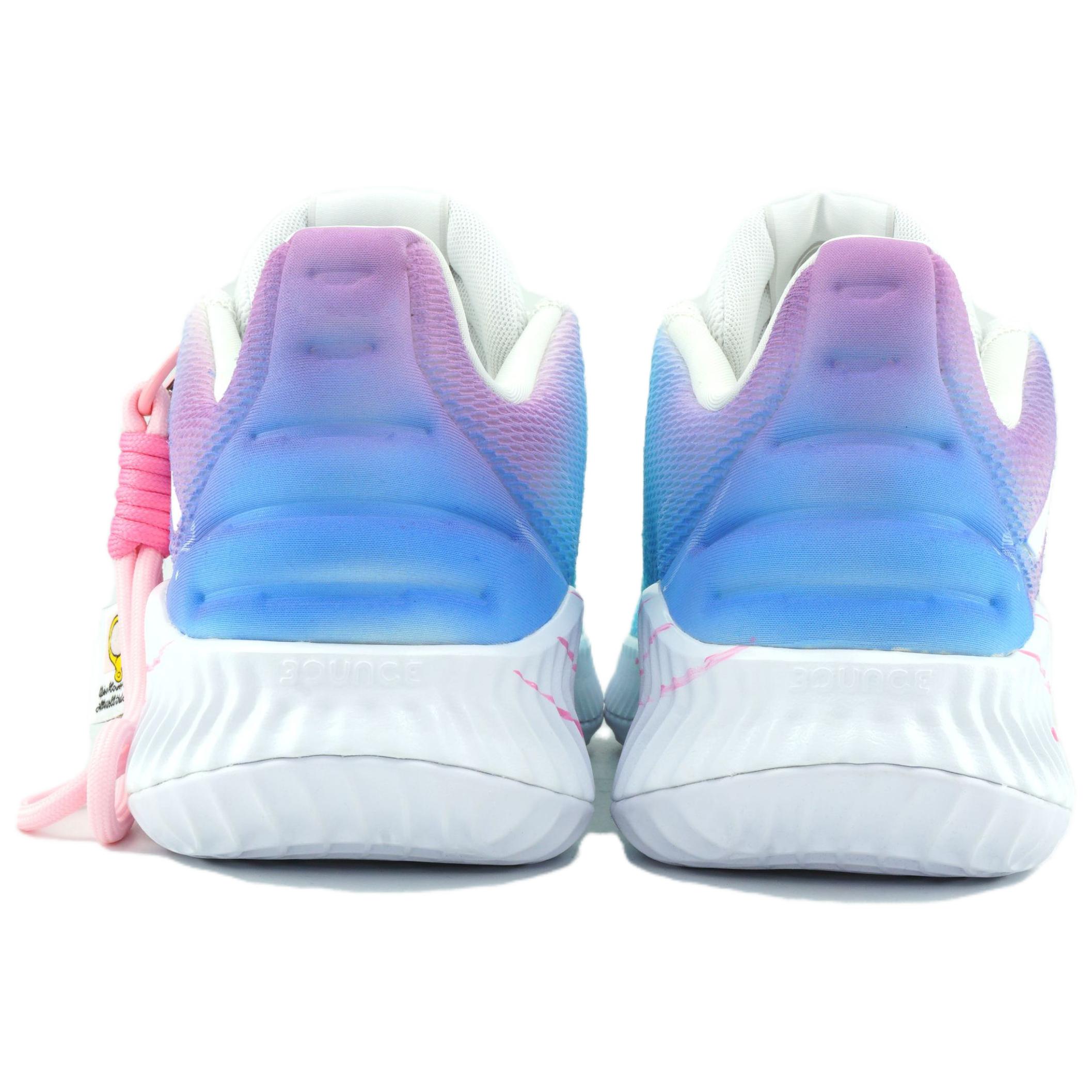 Adidas Pro Bounce 2018 Basketball Shoes Men’s Low Top Pink/Purple/Blue/Black/White