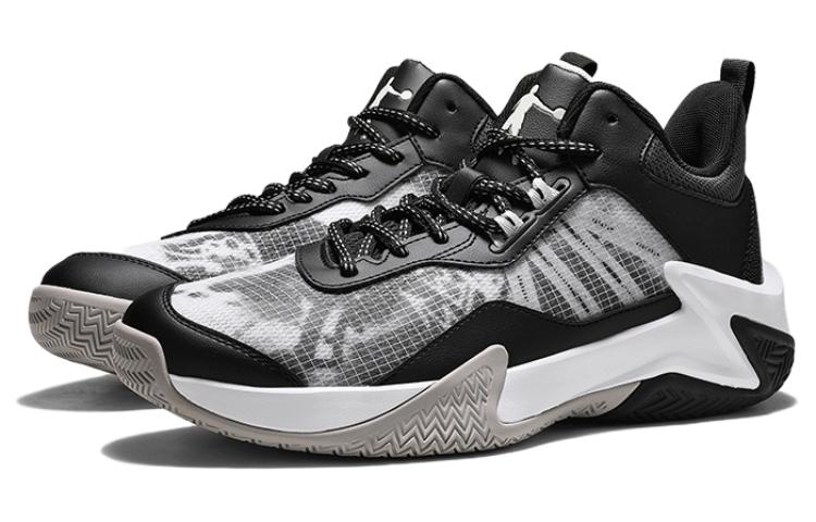 QIAODAN Cushioning Breathable High top Basketball Shoes Men’s Black White