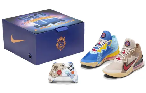 Nike LeBron 18 Low Xbox Controller Set Wile E. Vs Roadrunner Space Jam