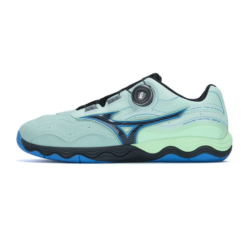 Mizuno Wave Medal Cushioning Slip Resistant Breathable Low top Training Shoes Unisex Phantom Blue Green
