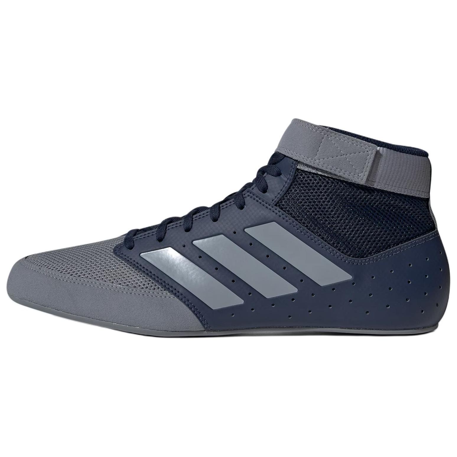 Adidas Mat Hog 2.0 Comfortable Slip Resistant Abrasion Resistant Mid top Training Shoes Men’s Gray Blue