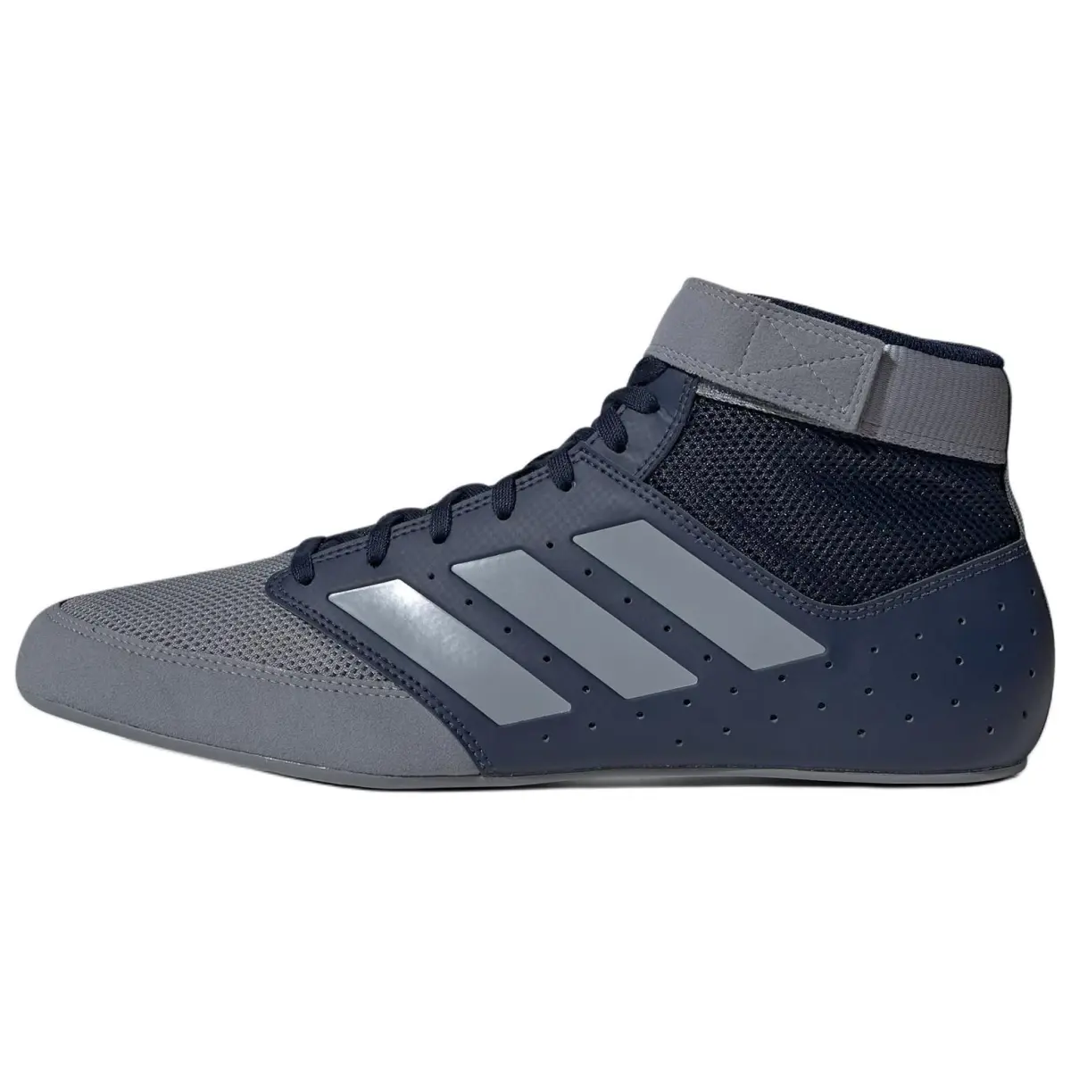 Adidas Mat Hog 2.0 Comfortable Slip Resistant Abrasion Resistant Mid top Training Shoes Men's Gray Blue