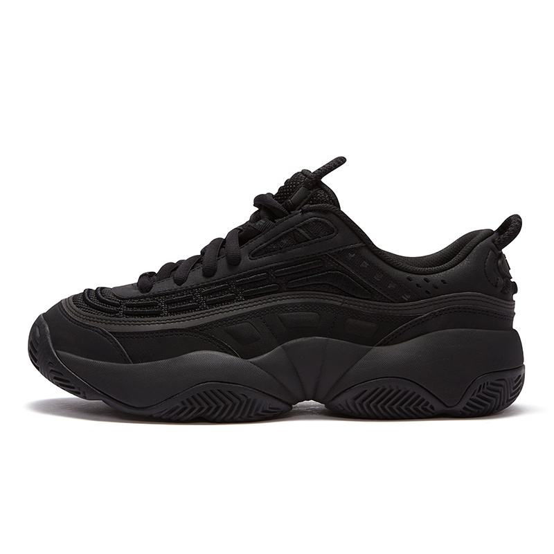 FILA FUSION Flame Shoes Low top Vintage Basketball Shoes Men’s Black