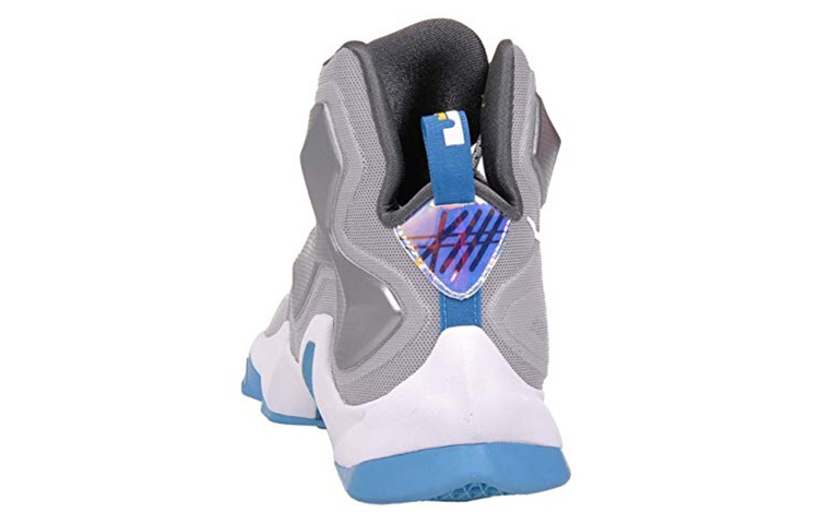 Мужские кроссовки Nike Lebron 13 Blue Lagoon (серо-синие) — фото 4