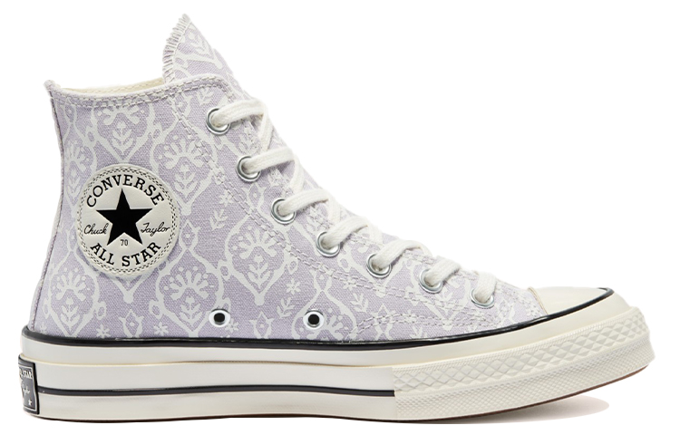 Женские кеды Converse 1970s chuck taylor all star (фиолетово-белые) — фото 2