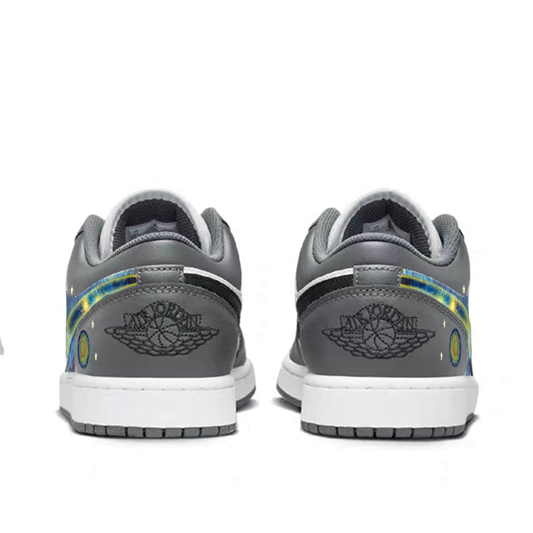 Jordan Air Jordan 1 Vintage Basketball Shoes Unisex Low Top White/Gray