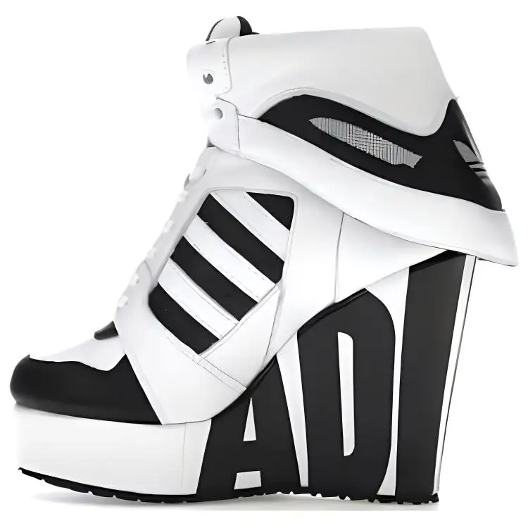 Adidas Women's Jeremy Scott Streetball Platform 'White Black' Women's