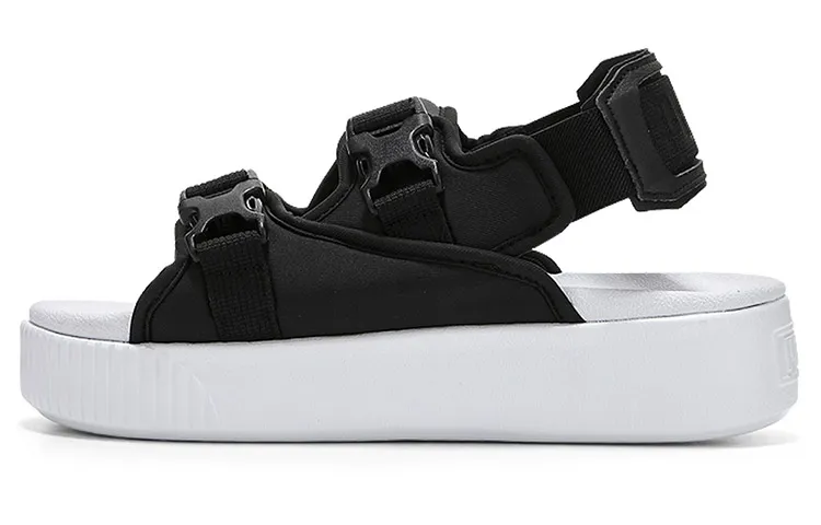 PUMA Platform Slide Ylm 19 'Black White' Women's