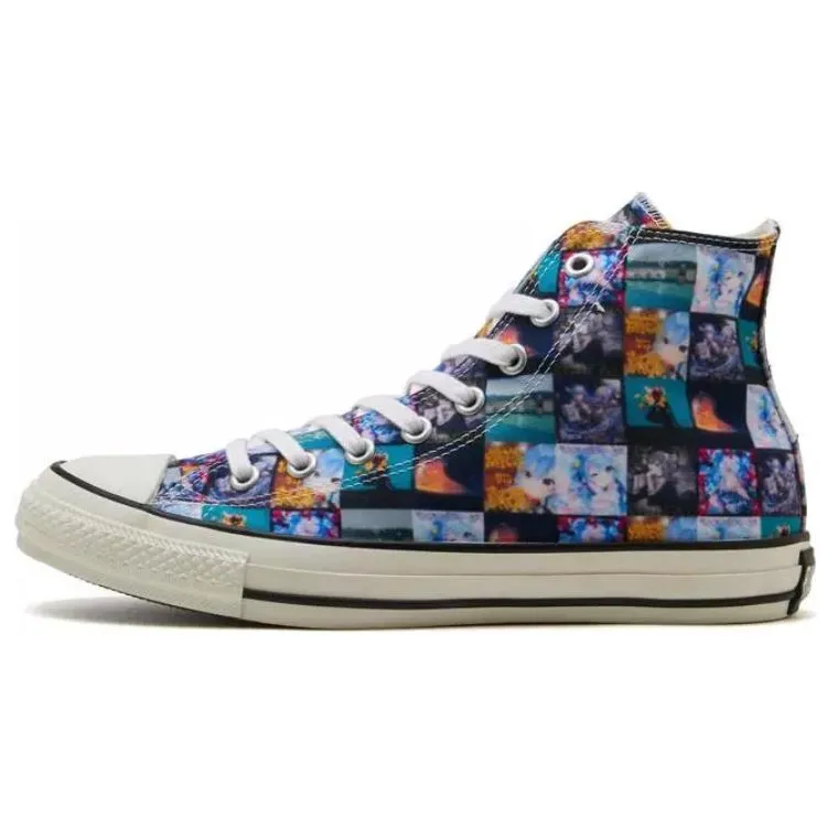 Hoshimachi Suisei x Converse All Star High top Canvas Shoes Unisex Black Blue