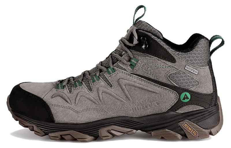 HUMTTO Textile, Pigskin Cushioning Slip Resistant Abrasion Resistant Impact Resistant Lightweight Mid top Outdoor Shoes