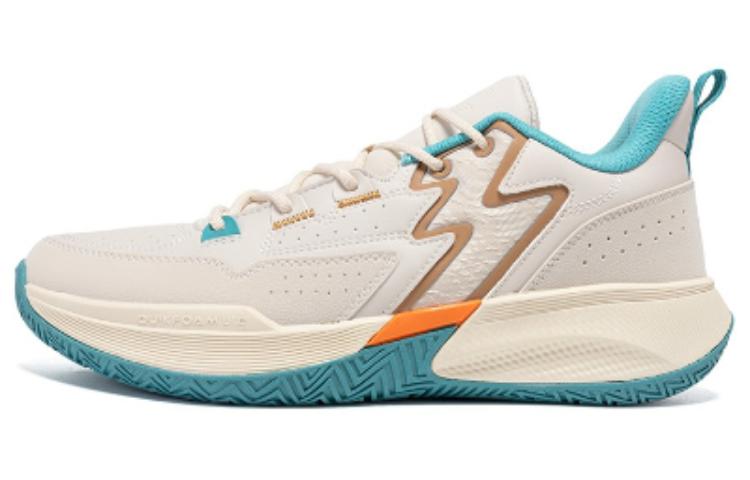 361° Cushioning, Wear Resistant Low top Basketball Shoes Men’s Gray Orange