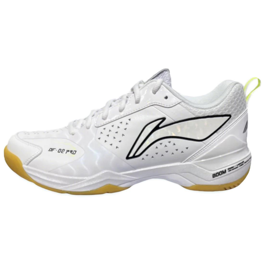 Li Ning Cushioning, Wear Resistant Low top Badminton Shoes Unisex White