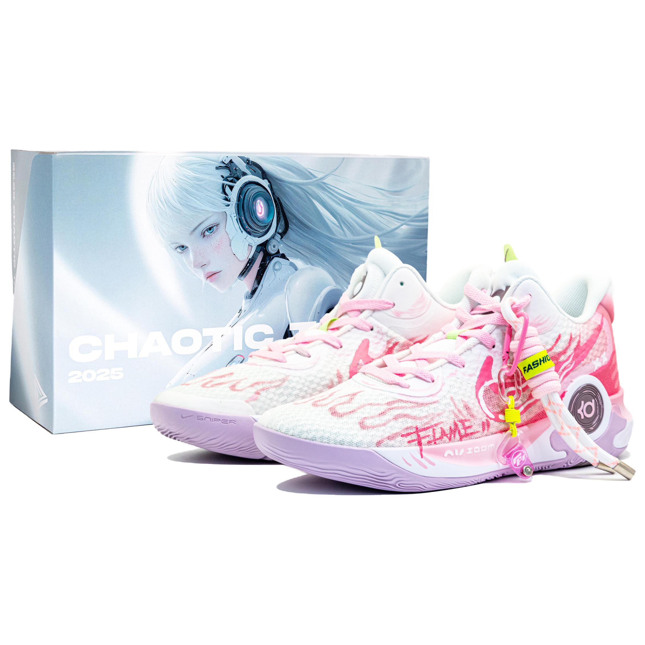 Nike KD Trey 5 IX Slip Resistant Abrasion Resistant Mid top Vintage Basketball Shoes Men’s Pink