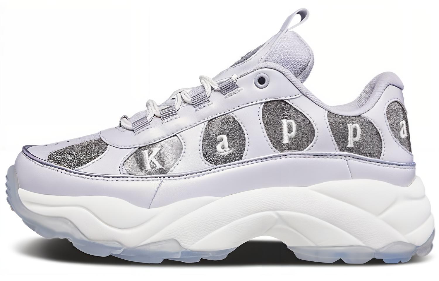 Kappa Fabric Cushioning Slip Resistant Low top Chunky Sneakers Unisex Gray