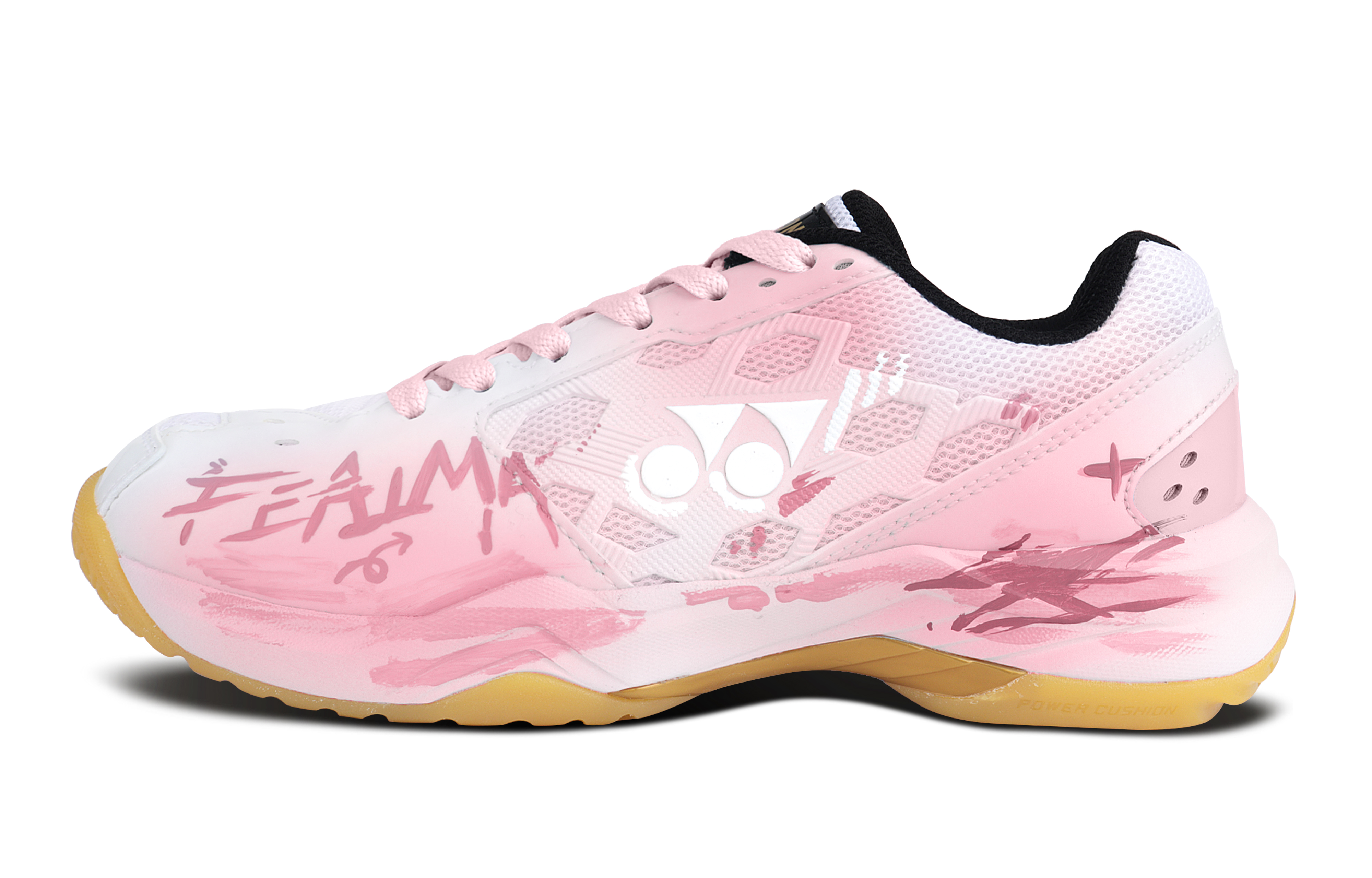 YONEX Power Cushion Abrasion Resistant Breathable Abrasion Resistant Breathable Low top Badminton Shoes Unisex Pink