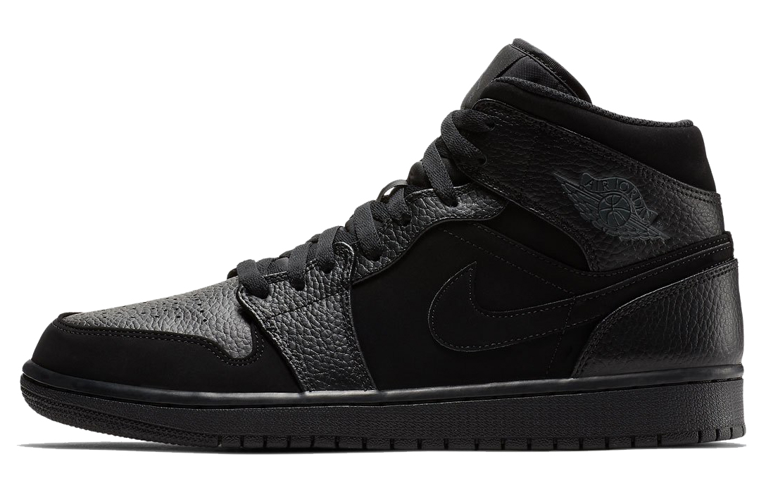 Jordan 1 Mid Black Dark Smoke Grey