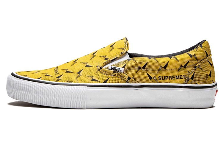 Vans X Supreme Slip On SS19 Diamond Plate Collection Yellow