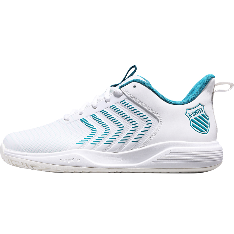 K·SWISS Cushioning Slip Resistant Low top Tennis Shoes Men’s White Green