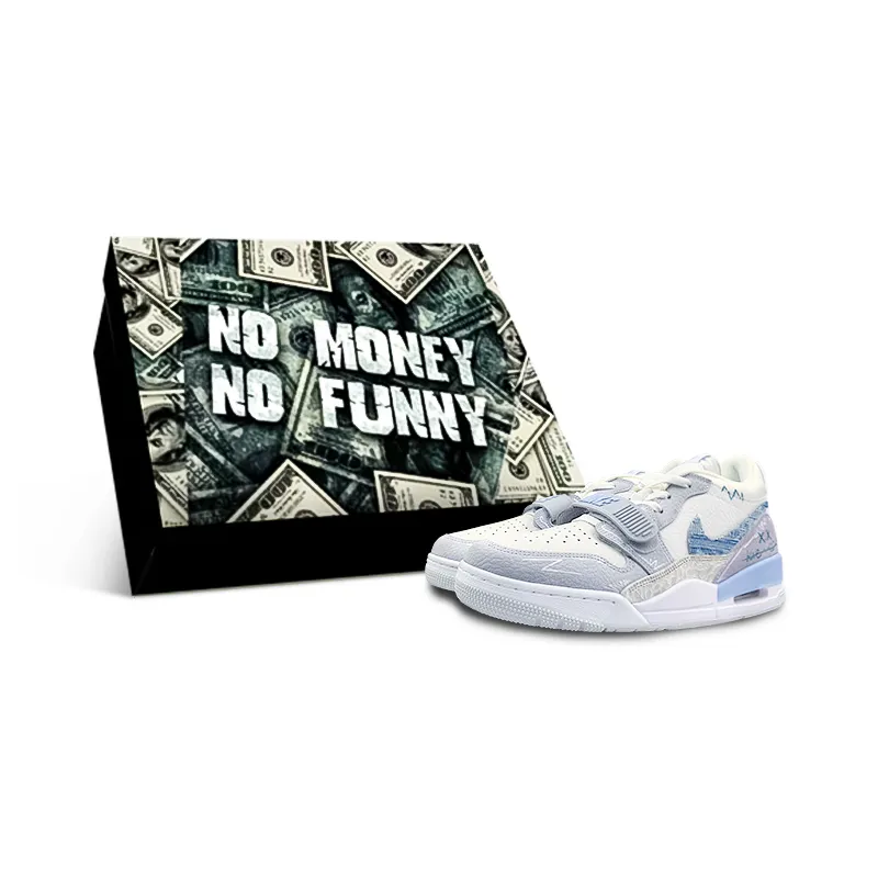 Jordan Legacy 312 Slip Resistant Low top Vintage Basketball Shoes Men's Blue White