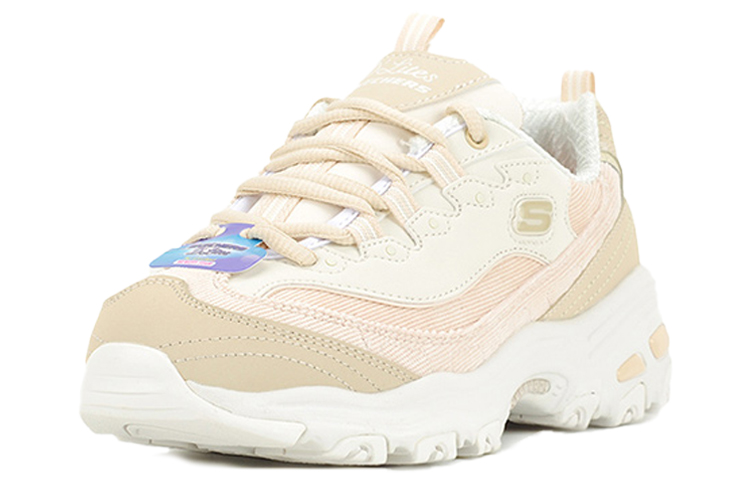 Женские кроссовки Skechers D'LITES 1.0 (жемчужно-белые) — фото 2