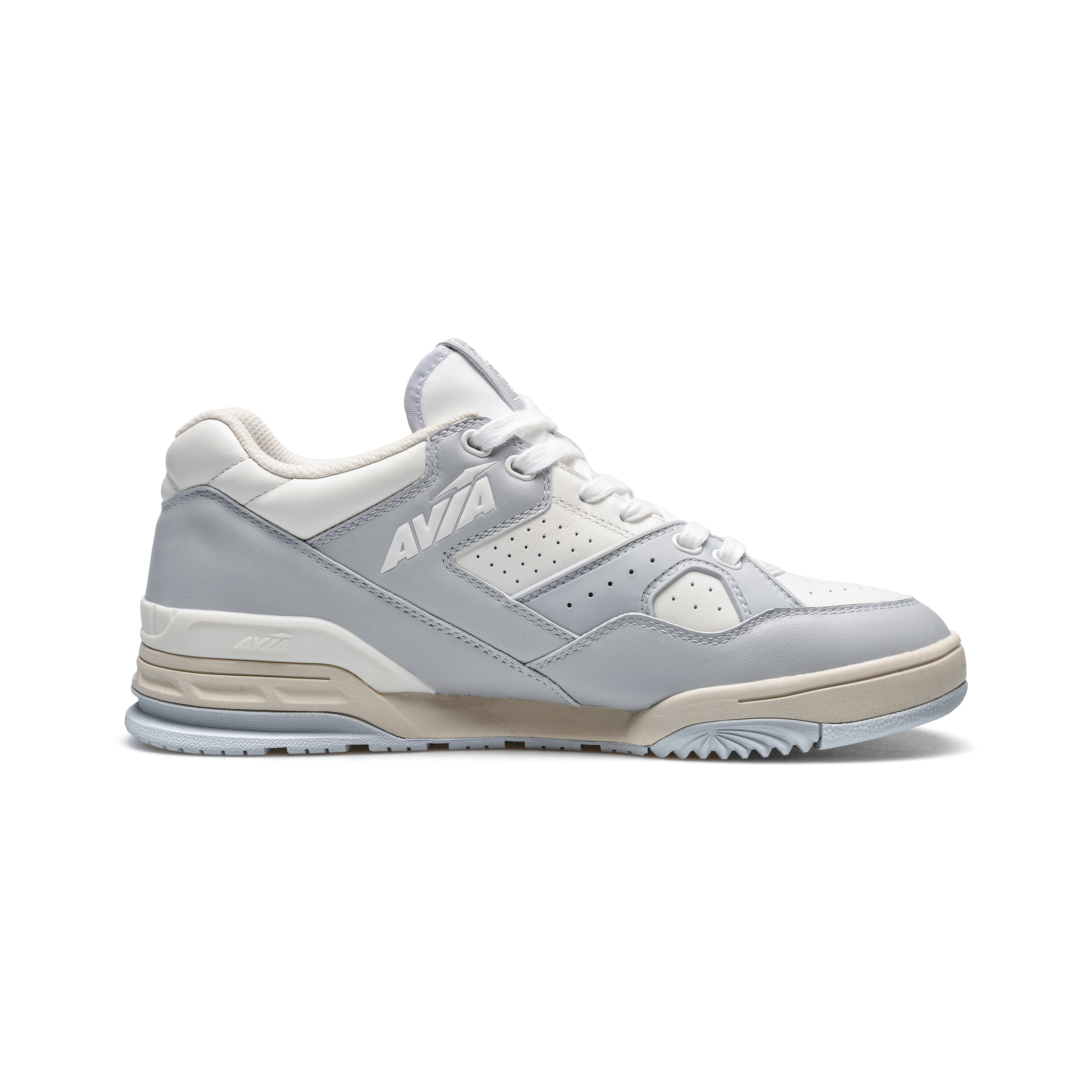 AVIA 855L Slip Resistant Cushioning Abrasion Resistant Low top Vintage Basketball Shoes Men’s White Gray