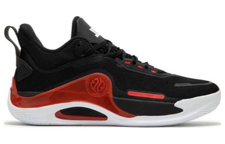 361° Abrasion Resistant Breathable Low top Basketball Shoes Men’s Black Red