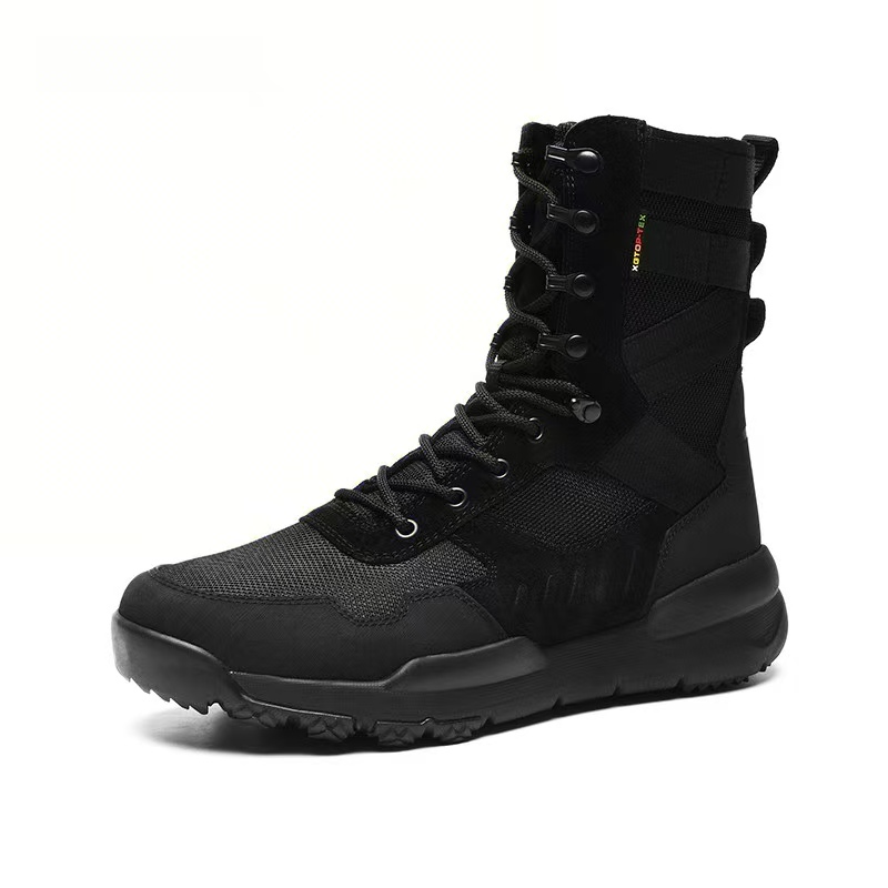 GLUNA Mountaineering & Hiking Shoes Unisex High Top Camouflage