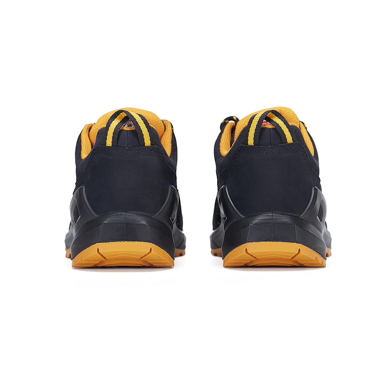 SLEADER Explorer Collection Slip Resistant Abrasion Resistant Low top Outdoor Shoes Unisex Black Orange