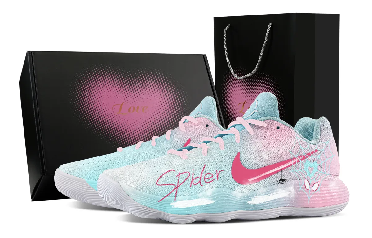 Nike Hyperdunk 2017 Spiders Beloved Heart Box Cushioning Coverage Support Low top Basketball Shoes Men's