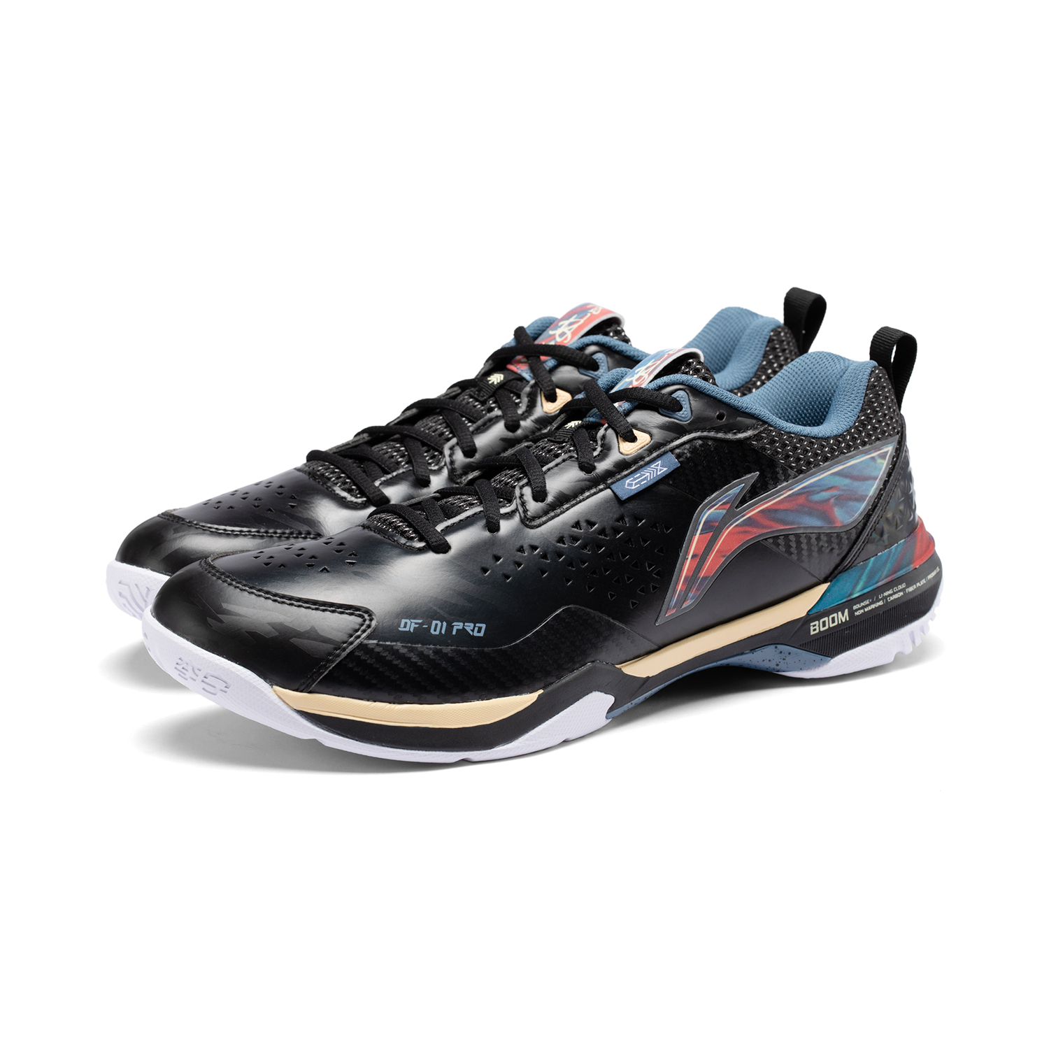 Li Ning Blade Pro Comfortable Slip Resistant Abrasion Resistant Low top Badminton Shoes Men’s Black