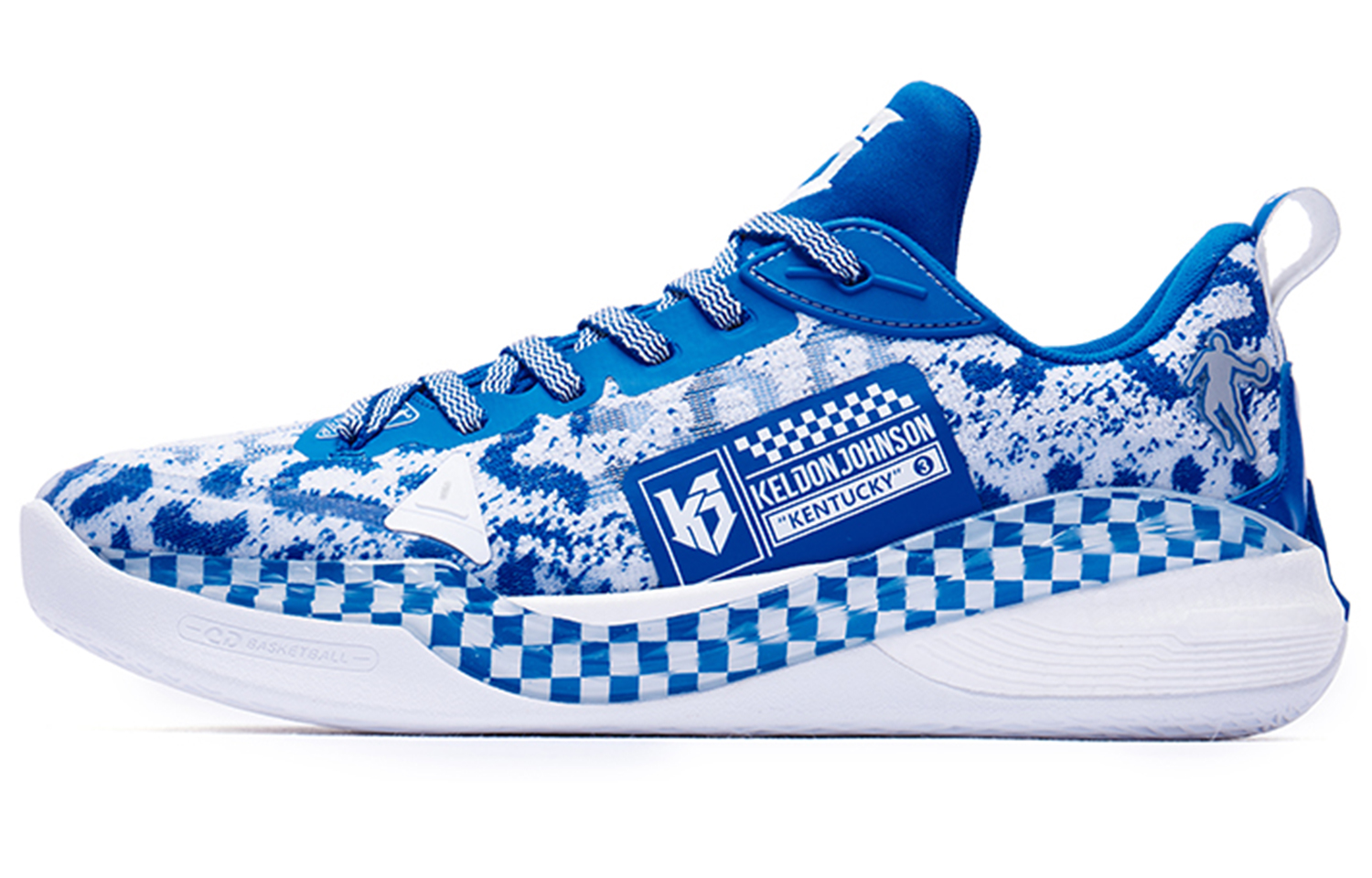 Jordan Spurs 6.0 PROLOWPE TURBO shock-absorbing, non-slip, wear-resistant, low-top basketball shoes, men's white and blue